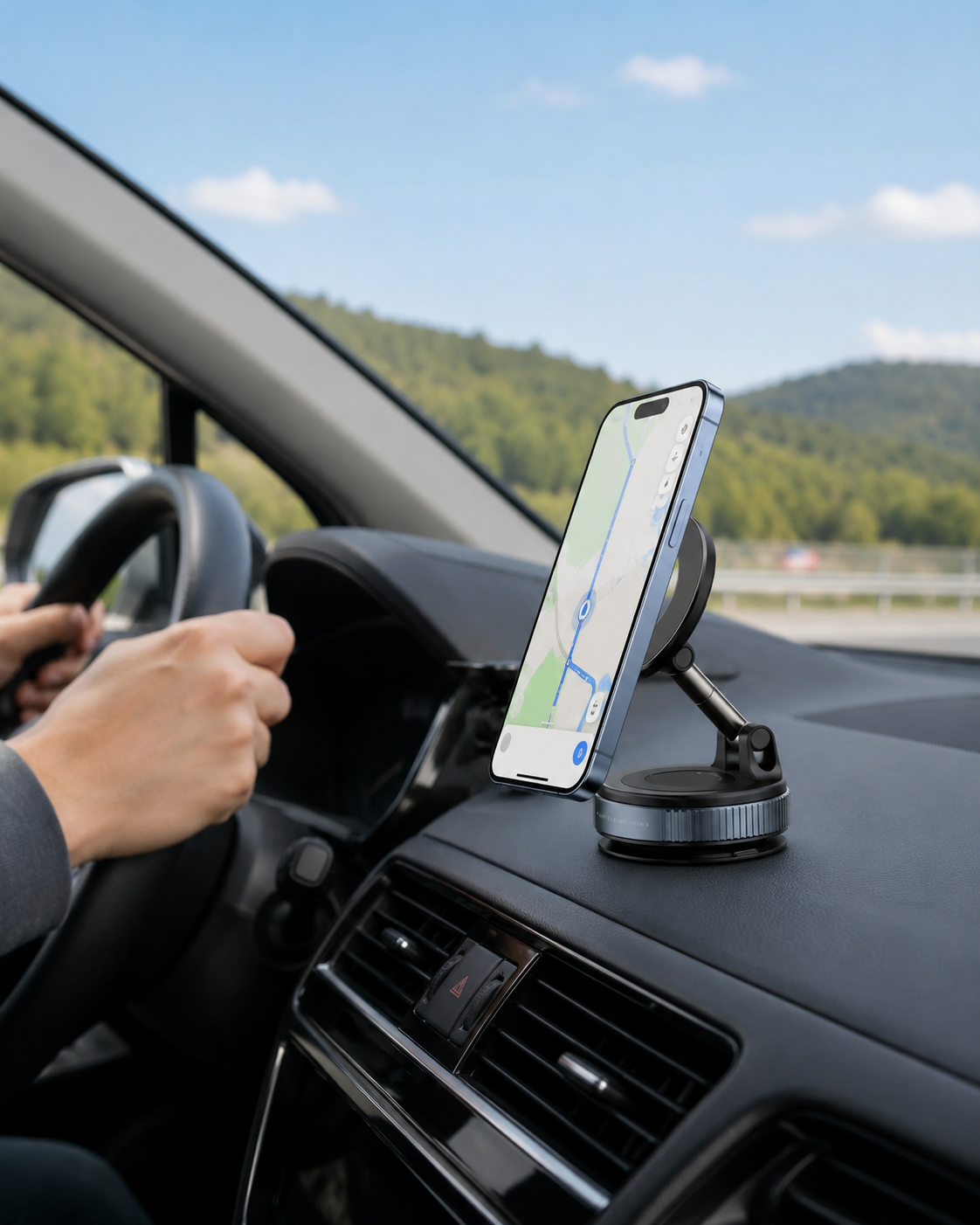 Libera tus manos y mantén tu celular seguro con el Soporte Magnético Ajustable