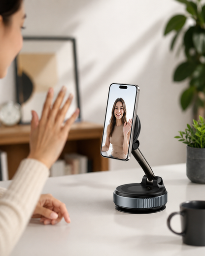 Libera tus manos y mantén tu celular seguro con el Soporte Magnético Ajustable